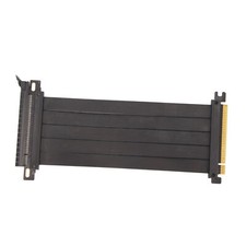 Black 40cm/15.7in PCIE 4.0 X16 Extender Riser Cable High Shielding Property Kit