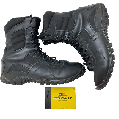 Belleville Khyber 960Z Waterproof  Side Zip Tactical Boots Vibram Black Mens 12R
