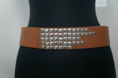 UNO de 50 Dark Brown Leather Studded Men\'s Belt with Silver Hardware NEW UNO de 50 2 main image 3
