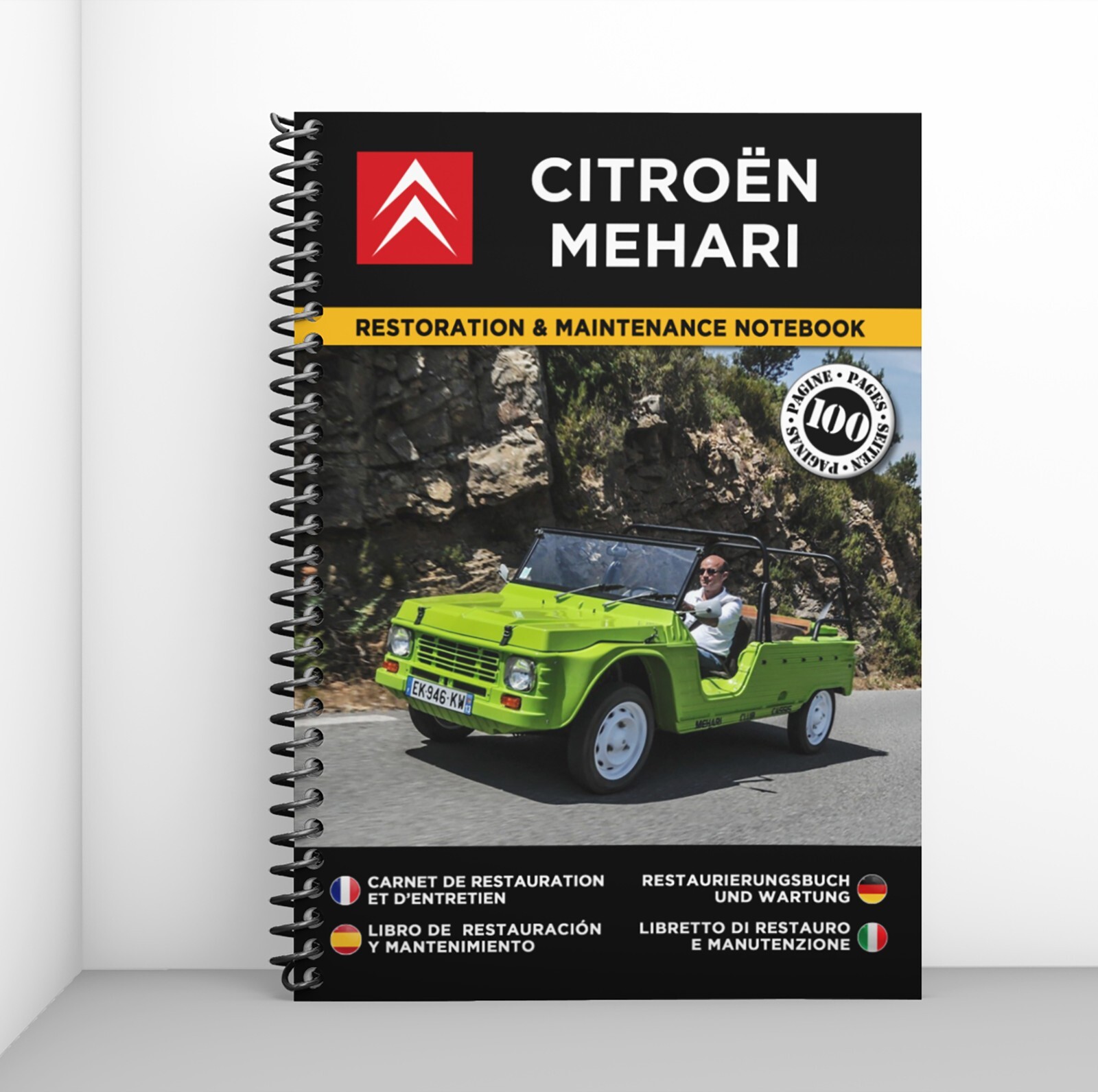 Citroën Mehari carnet de restauration guidé pour atelier de mécanique vintage format A4