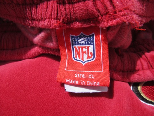 Vintage NFL San Francisco 49ers Red Velvet Velour Track Suit Shirt Pants Size XL - Picture 11 of 14