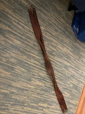 Bobby's English Tack Signature Girth Brown Leather * 48.5” *