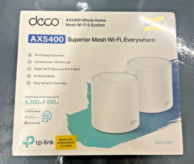 TP-Link AX3000 Whole Home Mesh Wi-Fi 6 System, Deco X60 (2er Pack)