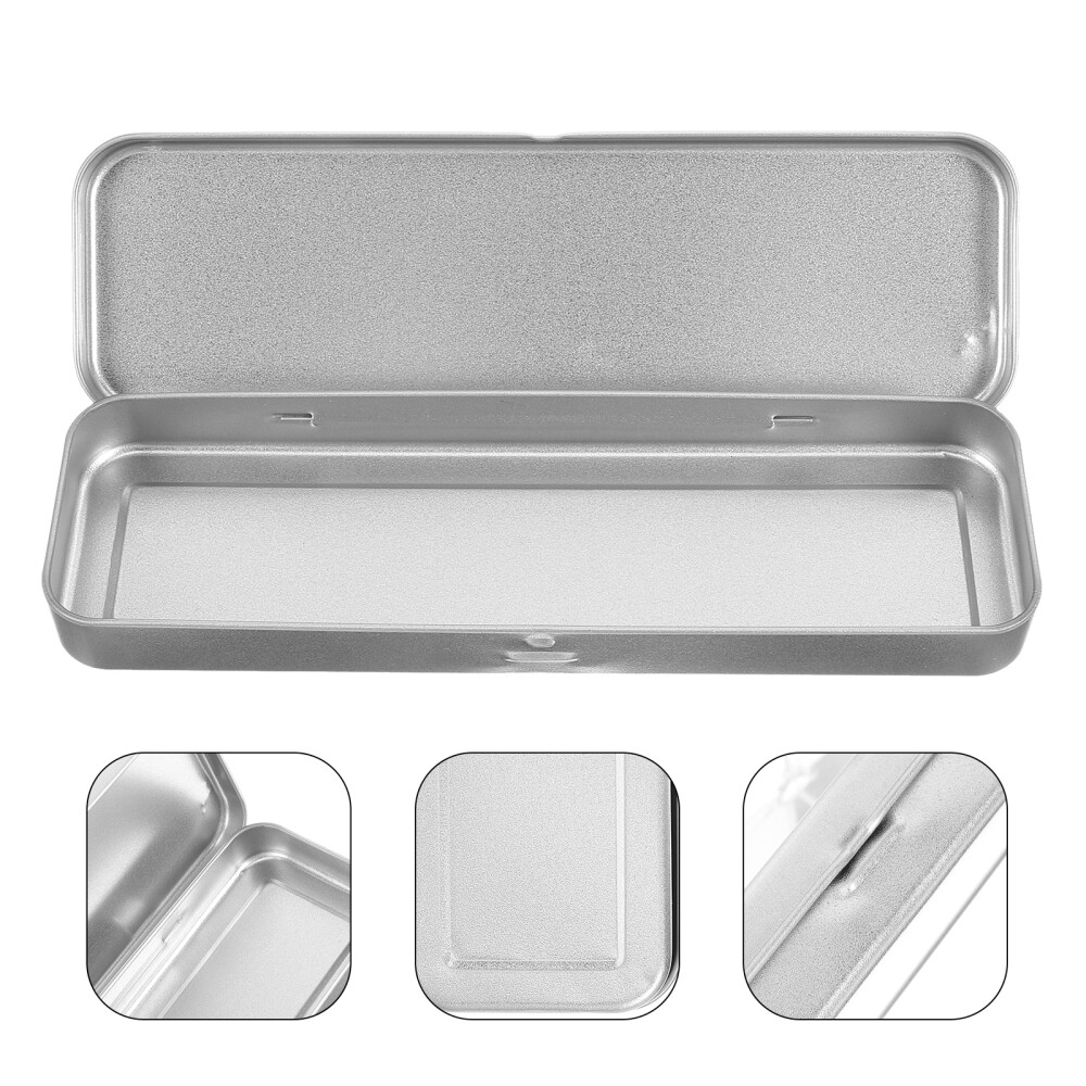 Art Pencil Case Empty Tin Box Metal Pencil Holders Stationery Pencil ...