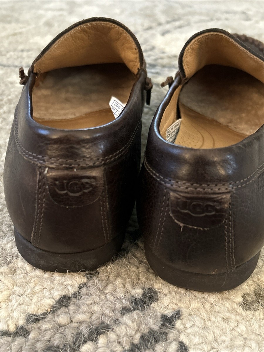 UGG Men\'s Jennings Classic Slip-On Brown Leather Loafers Size  12 UGG Jennings Loafer Men main image 3