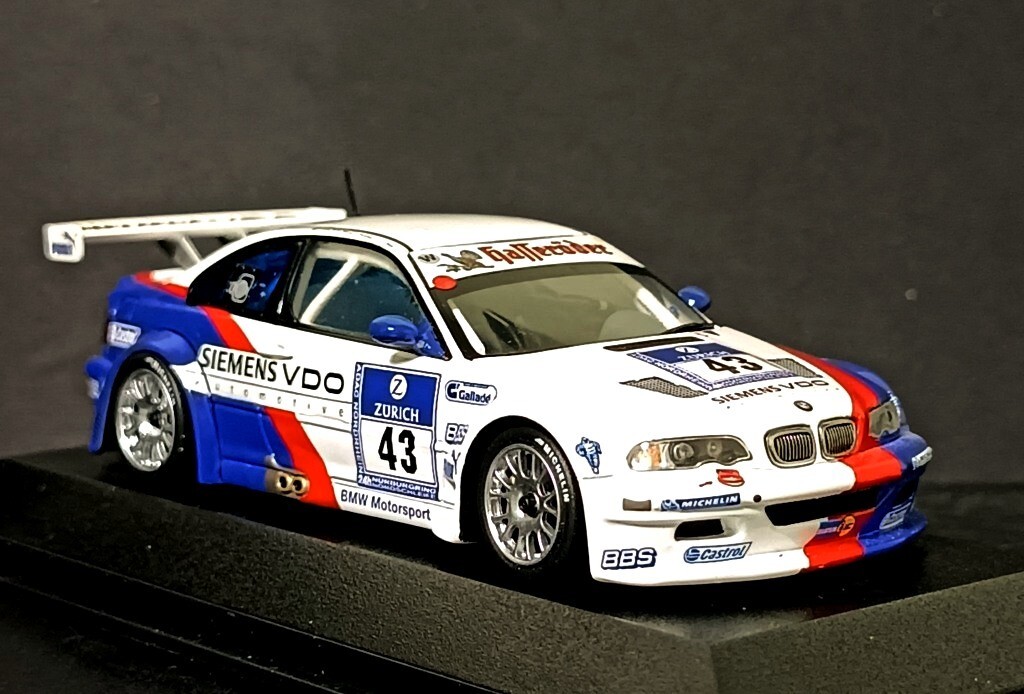 1/43 BMW M3 GTR E46 #43 ADAC Winner 24H Nurburgring 2004