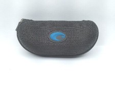 Costa Del Mar Zippered Black Blue logo Glasses Sunglasses Hard Case Only