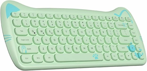 AJAZZ 3060i 84 Keys Wireless Bluetooth 5.0 Keyboard Cute Pet Design for PC Mac - Picture 19 of 37