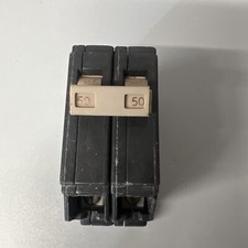 USED Cutler-Hammer CH250 2-Pole 240V 50A Circuit Breaker plastic foot