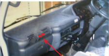 ALFOMBRILLA DE TABLERO NEGRA, TAPETE DE TABLERO, CUBIERTA DE SALPICADERO COMPATIBLE CON ISUZU NKR 200 1995-2003 CABINA ESTRECHA