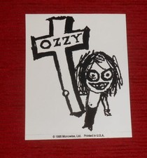 Ozzy Osbourne 1995 Sticker 6x5 RARE cross