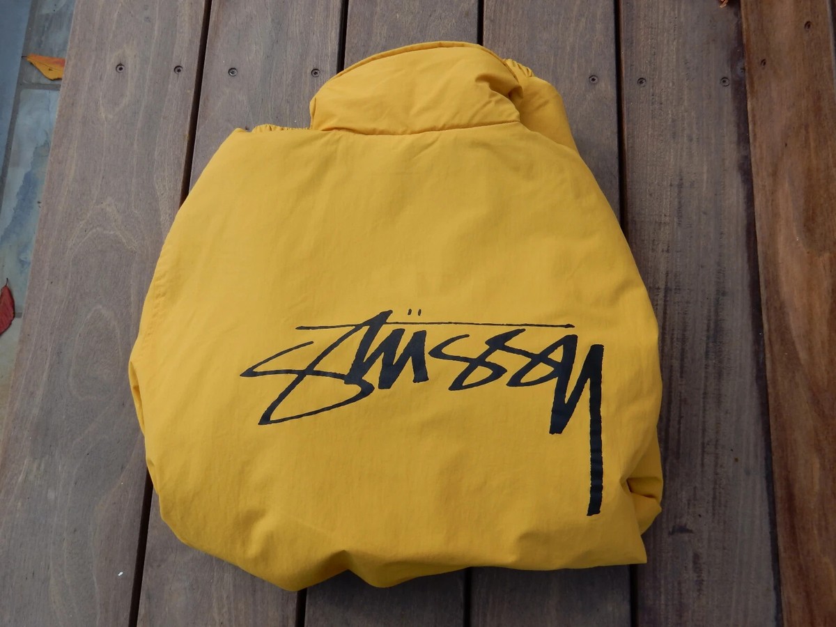 Stussy Smooth Stock Faux Fur Lined Coach Jacket Coat SMALL Stussy Smooth Stock Faux Fur Lined Coach Jacket Coat SMALL