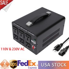 5000W Step Up/ Down 220v-110v Electrical Power Voltage Converter Transformer New