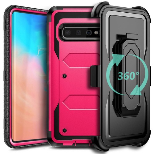Case For Samsung Galaxy S10/S10+/S10 5G, Shockproof Belt Clip Stand Rugged Cover - Picture 22 of 62