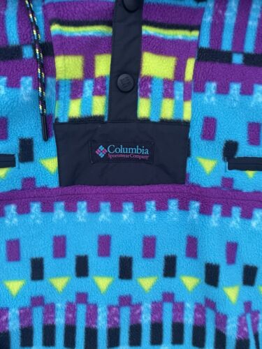 Rare Columbia Powder Keg Fleece Blue Lapis Purple Pullover Jacket🏜️- Size S✅ - Picture 2 of 4