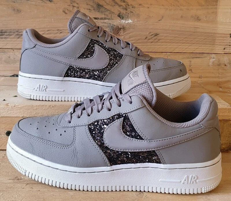 Nike air best sale force grey glitter