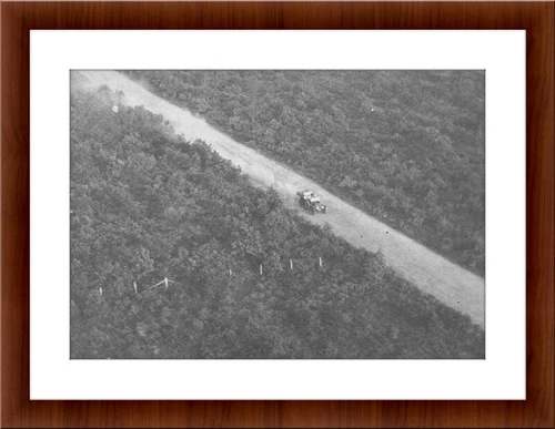Nikola Tesla Pic of Car Taken From Atop Wardenclyffe Tower Photo Wall Art