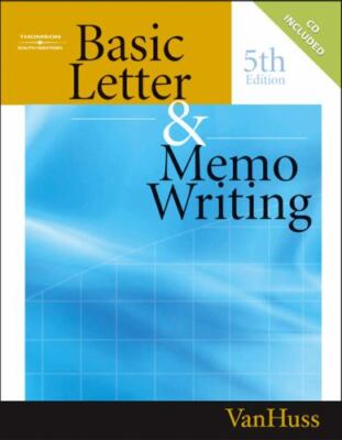 Basic Letter & Memo Writing [With CDROM] 5th Edition by Vanhuss, Susan H. - NEW