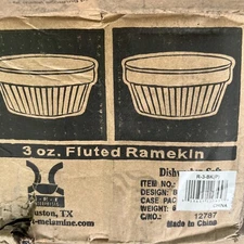 Enterprises R3bk 3 Oz. Ramekin Melamine Black pack Of 48