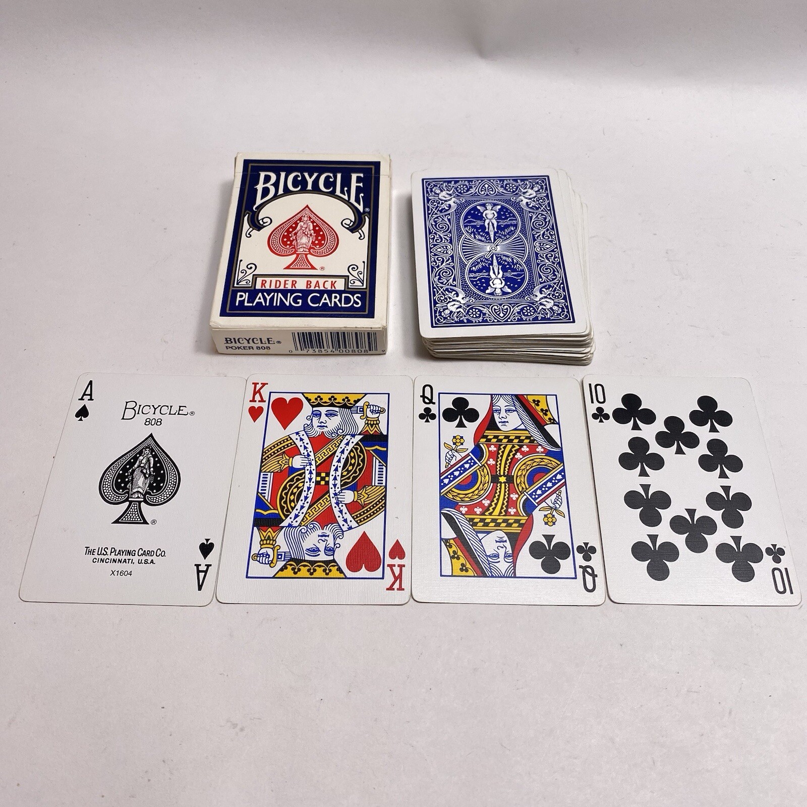 Bicycle 808 Blue Poker Rider Back Playing Cards Deck