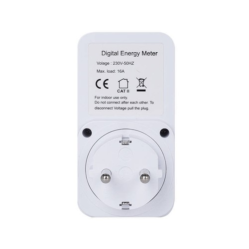 3680W EU Plug-in Power Meter Energy Electricity Usage Calculator Monitor Socket - Picture 3 of 7