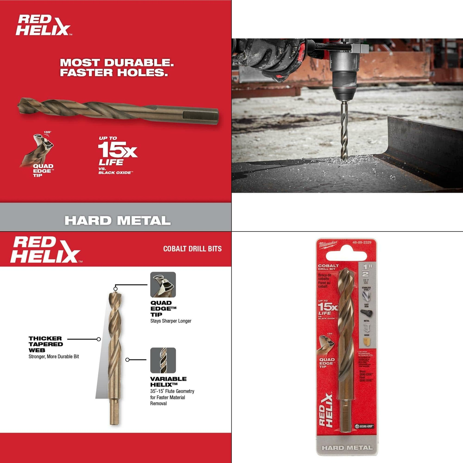 Milwaukee 48-89-2329 Drill Bit, Cobalt, 1/2\