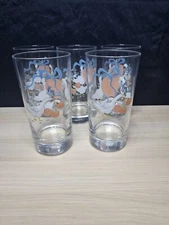 VINTAGE International Geese Tumblers Glasses  MARMALADE pattern Set 5 