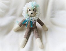 Sock Monkey Wish Lion Handmade