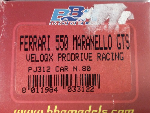 1-43 Ferrari 550 MARANELLO GTS PRODRIVE Le Mans '03 #80 Resin kit BBR PJ312 - Foto 6 di 6
