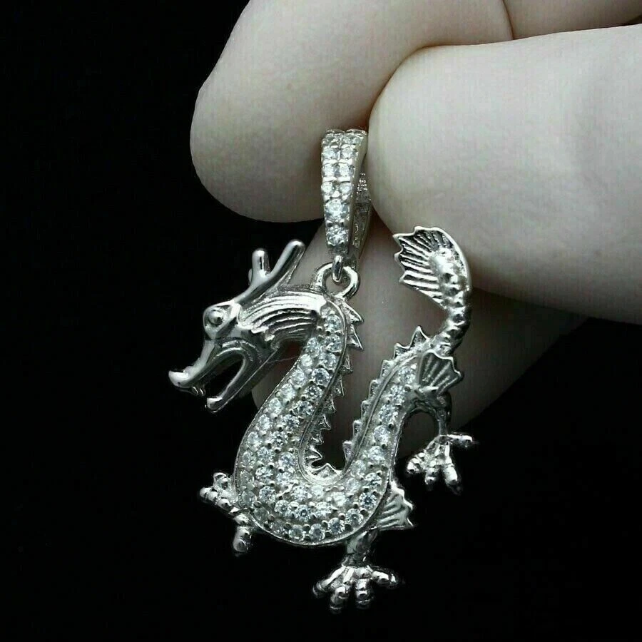 Diamond dragon hotsell pendant