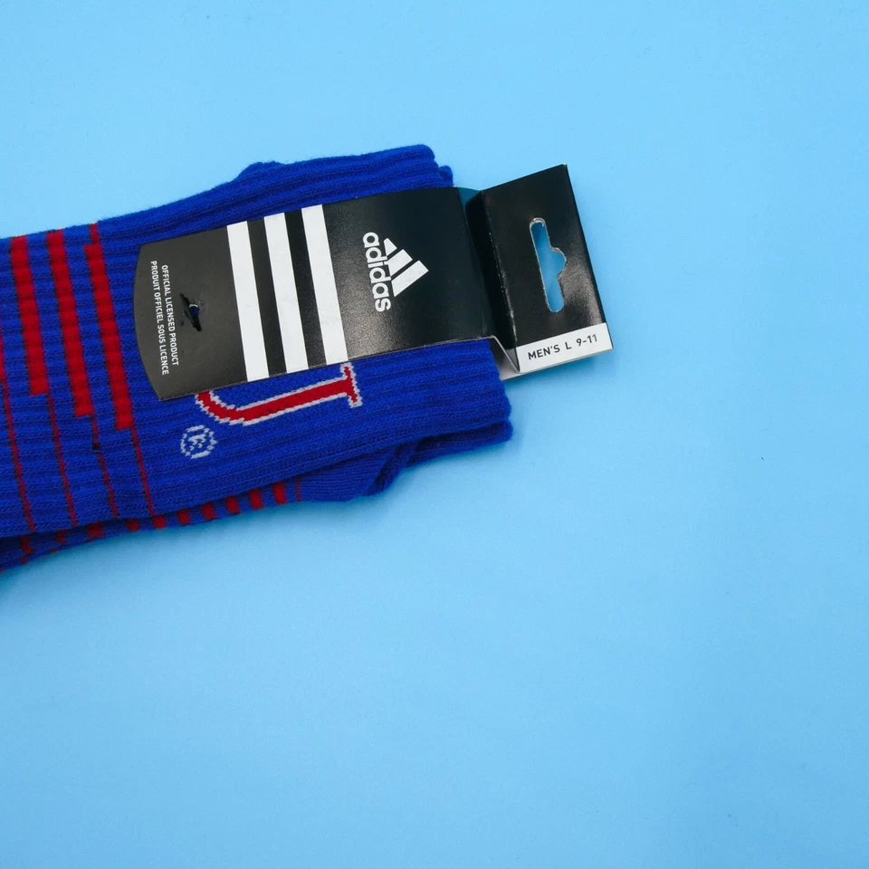 Kentucky Wildcats Crew Socks Mens Large Sz 9 - 11 Adidas NCAA Blue Mid Y2K New - Image 3 of 3