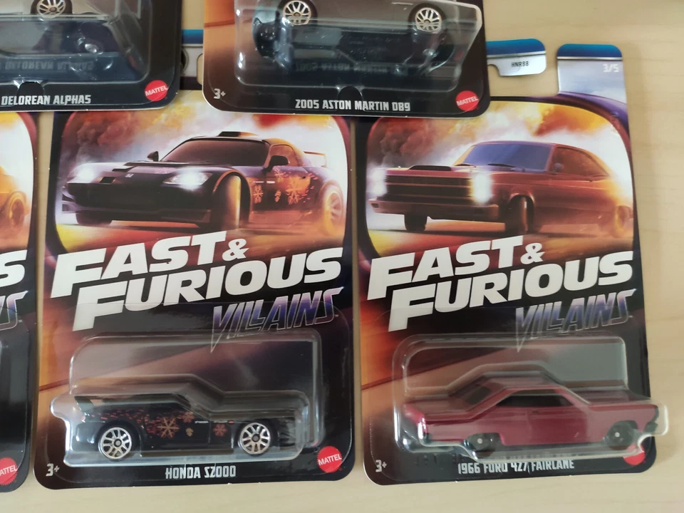 Hot Wheels Fast & Furious Villains 2024 Serie Completa 5 Veicoli HNR88 - Immagine 4 di 4