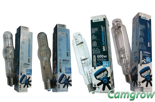 PowerPlant MH 250W - 400W - 600W - 1000W  SuperVeg Metal Halide Bulb Hydroponics - Picture 1 of 5