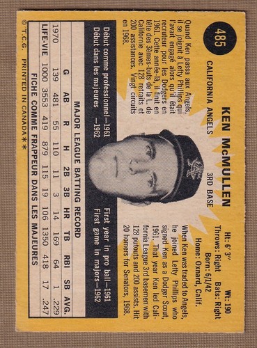 Béisbol OPC 1971 (394-523) * Tú eliges * Condiciones enumeradas - Imagen 131 de 185