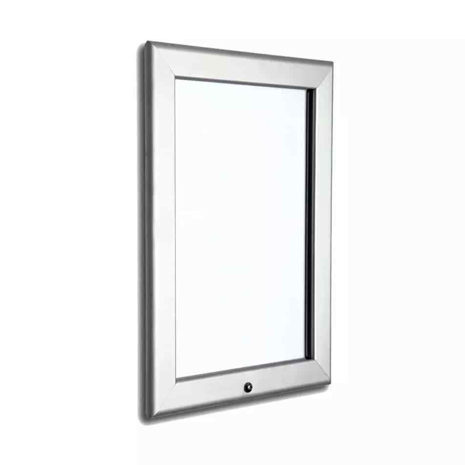 R251 - A1 Lockable Snap Frame - Silver 32mm Frame with Mitred Corners