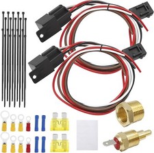 Dual Electric Cooling Fan Wire Harness Kit Electric Fan Relay Kit Radia Dual Electric Cooling Fan Wire Harness Kit Electric Fan Relay Kit Radia