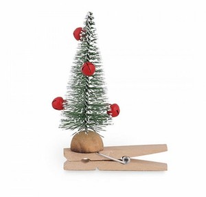 Segnaposto Natalizi Ebay.Set 6 Pezzi Molletta Albero Di Natale Segnaposto E Campanelli Rossi Decorazione Ebay