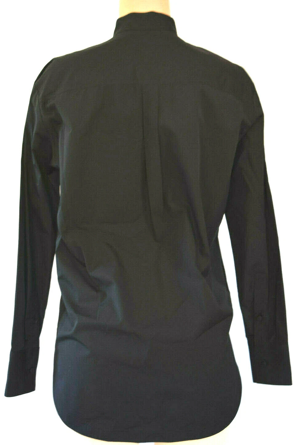 CAMICIA MANICHE LUNGHE VALENTINO GIOIELLO COLLO ABBOTTONATO IN TULLE PETTO ARRICCIATA 38
