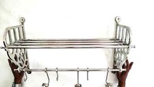 French Luggage Rack Train Wall Mounted Rack vintage Style luxury