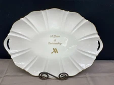 Lenox "10 YEARS of PARTNERSHIP" ~ USA ~  Serving Platter ~ 17" x 12 1/4"