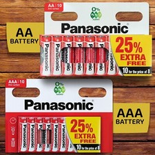 24pc 40pc 80pc AA AAA NEW PANASONIC GENUINE INDUSTRIAL CARBON ZINC BATTERIEs