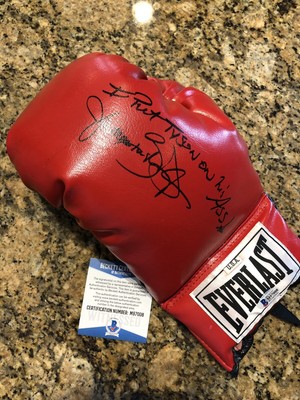 buster douglas signed glove