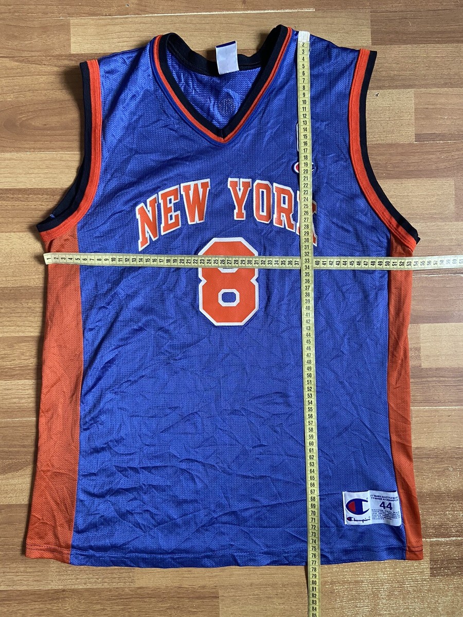NEW YORK KNICKS BASKETBALL SHIRT JERSEY CHAMPION NBA LATRELL