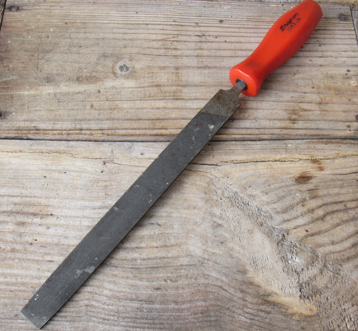 SNAP ON HF616 RED HARD HANDLE LARGE FLAT FILE HF-616 NICE USED