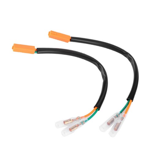 2PCS Turn Signal Wiring Harness Connectors Adapter Plug For KAWASAKI Z125 Z250 - Picture 3 of 8
