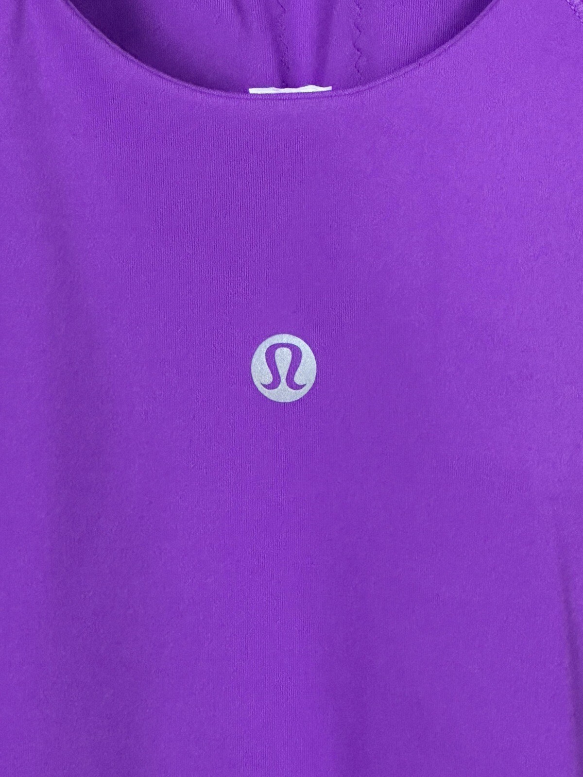 Lululemon Align High Neck Tank Crop Nulu Size 6 C/D Moonlit Magenta MONL 75774 image 3