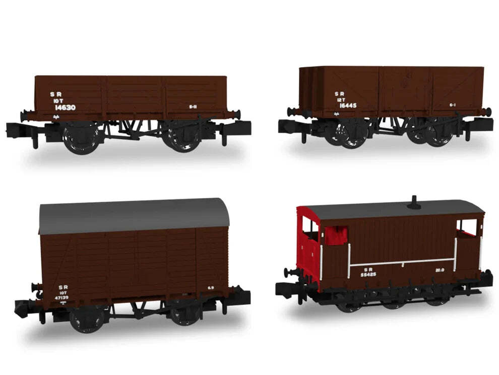 Rapido Trains 942009 N Gauge SECR Wagons Pack 1 – SR post-36 Freight Wagons