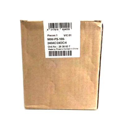 New In Box Phoenix MINI-PS-100-240AC/24DC/4 Power Supply Module