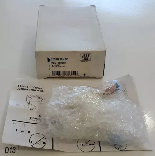 *NEW IN BOX* EMERSON 200RB 5T4 BF BI-FLOW SOLENOID VALVE 009692 + WARRANTY!