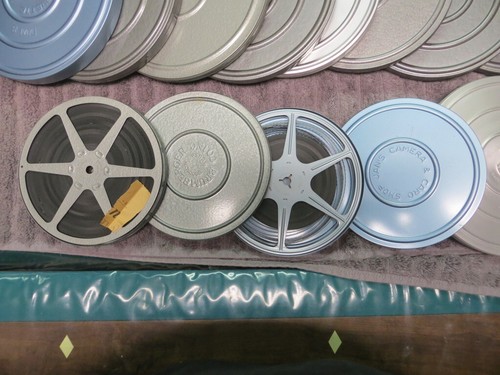 Brumberger 8mm Rollenetui mit 12 neuwertigen Take Up Rollen & Vintage Folien - Bild 8 von 9